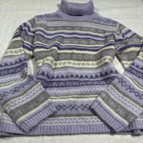 croft & barrow Sweaters - vintage purple winter turtle neck sweater